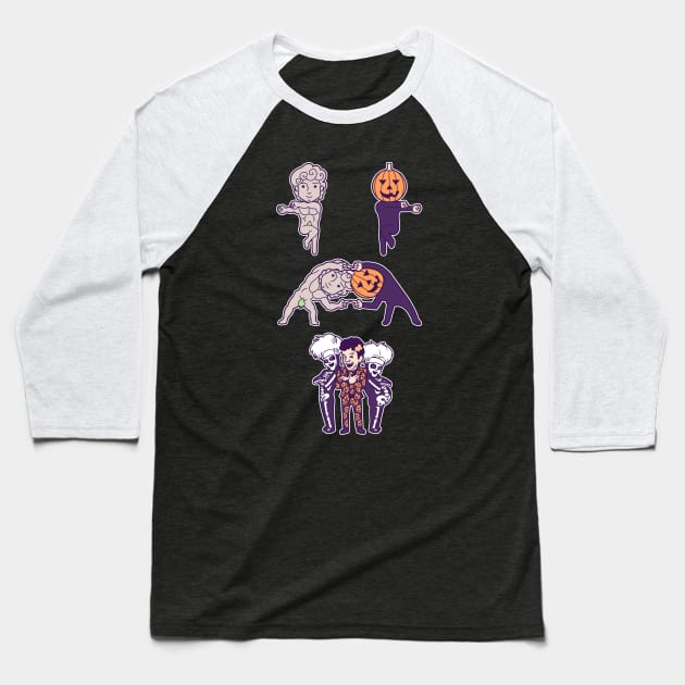 David + Pumpkins Baseball T-Shirt by KindaCreative